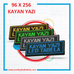 96 x 256 Renkli Kayan Yazı