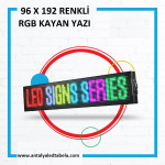 96 x 192 Renkli RGB Kayan Yazı
