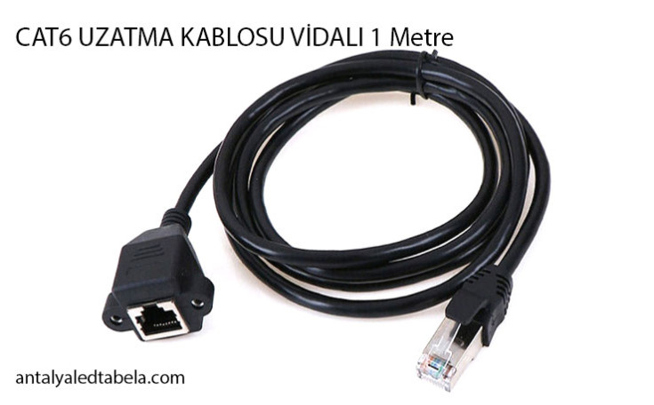 CAT6 UZATMA KABLOSU VİDALI 1 Metre