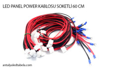 LED PANEL POWER KABLOSU SOKETLİ 60 CM