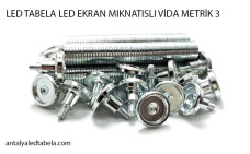 LED TABELA LED EKRAN MIKNATISLI VİDA METRİK 4